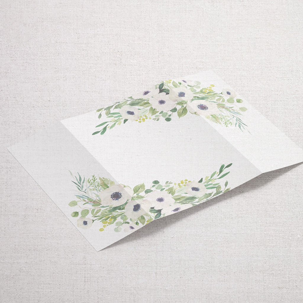 Fehér virágos esküvői pausz borító